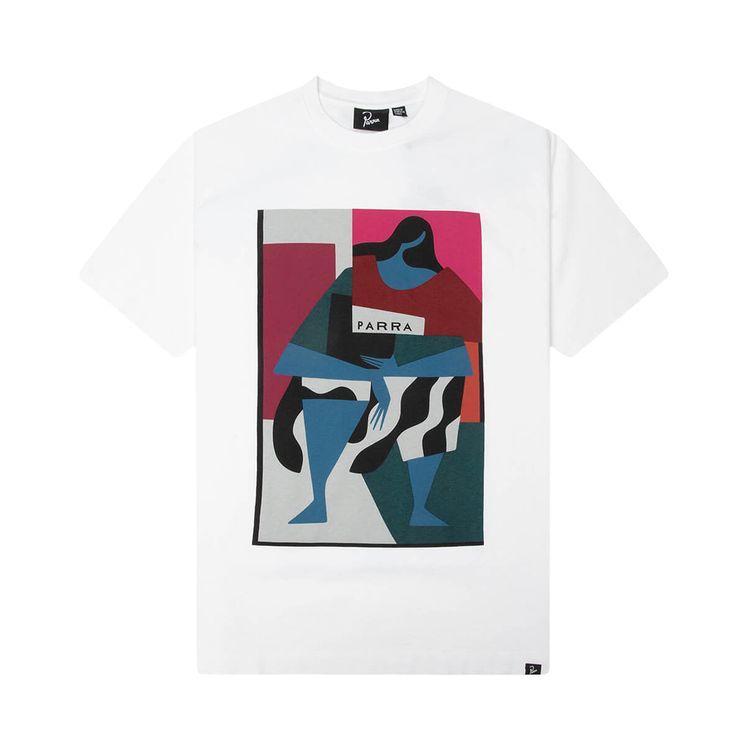 Parra Reading The Square T Shirt White