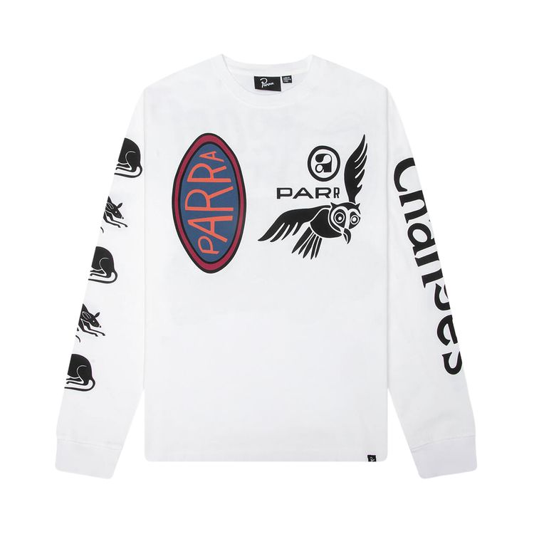 Parra Team Changes Long Sleeve T Shirt White