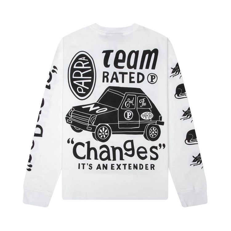 Parra Team Changes Long Sleeve T Shirt White