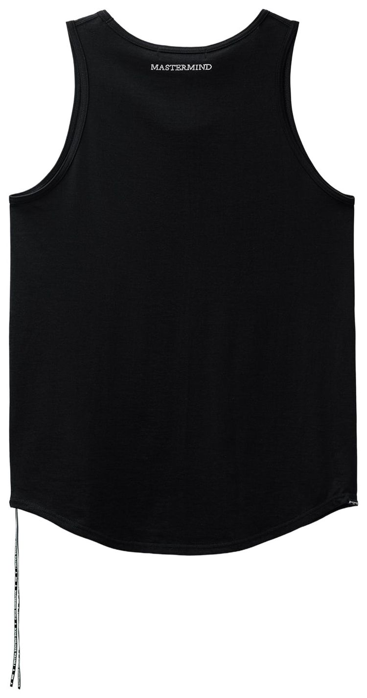 Mastermind World Swarovski Crystals Loopwheel Tank Top Black
