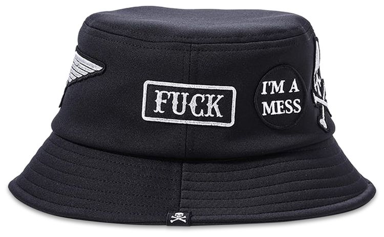 Mastermind Japan Patched Bucket Hat Black
