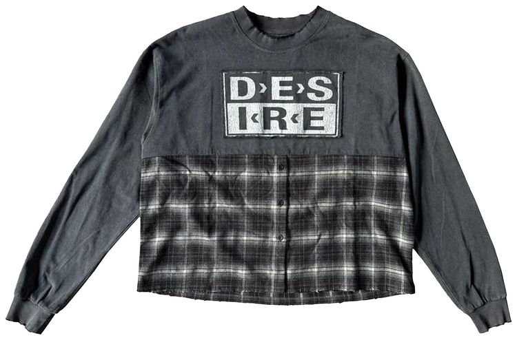 Bottega Desires Hybrid Flannel T Shirt Black