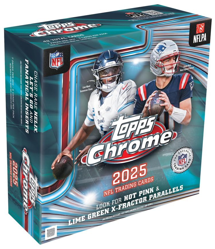 2025 Topps Chrome Football Mega Box