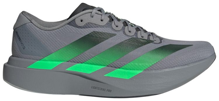 adidas Adizero Evo SL Woven Grey Screaming Green