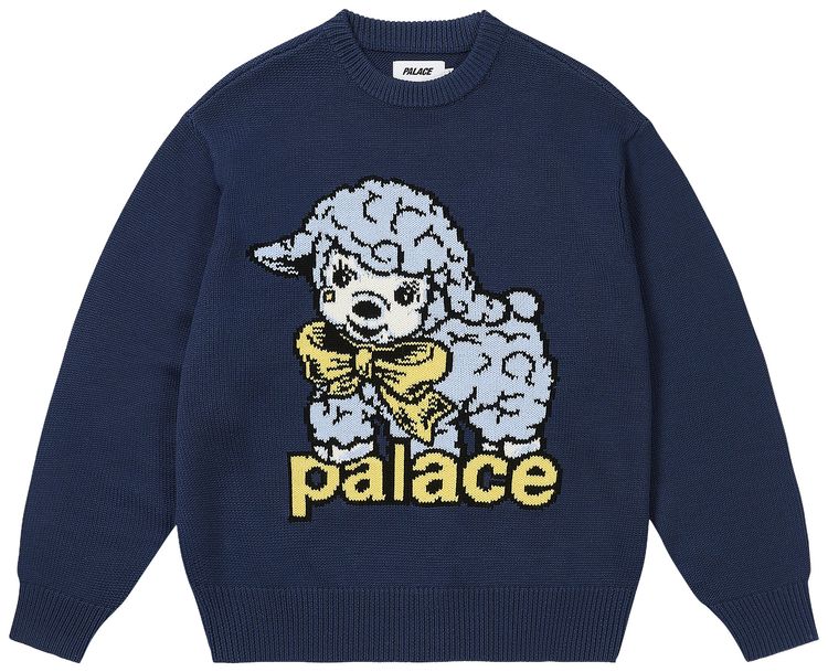 Palace Lamb Knit Navy