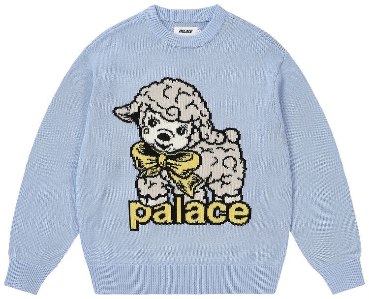 Palace Lamb Knit Skyline Blue