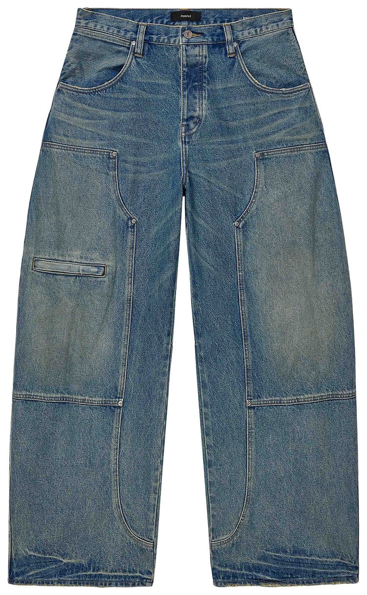 PURPLE BRAND Workwear Barrel Jeans Light Indigo