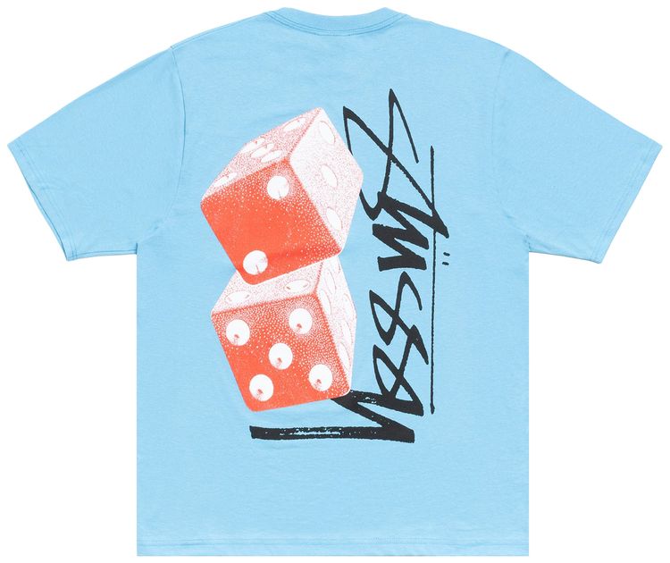 Stussy Tall Dice Tee Sky Blue