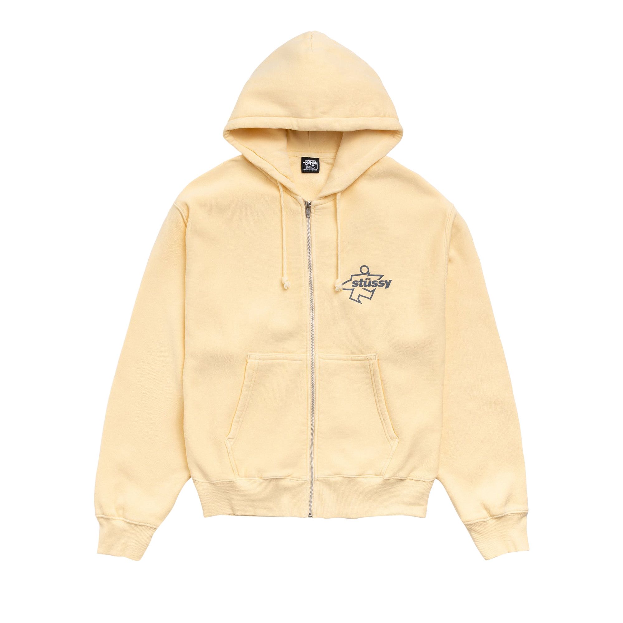 Buy Stussy Surf Size Zip Hoodie 'Yellow' - 1975180 YELL | GOAT SA