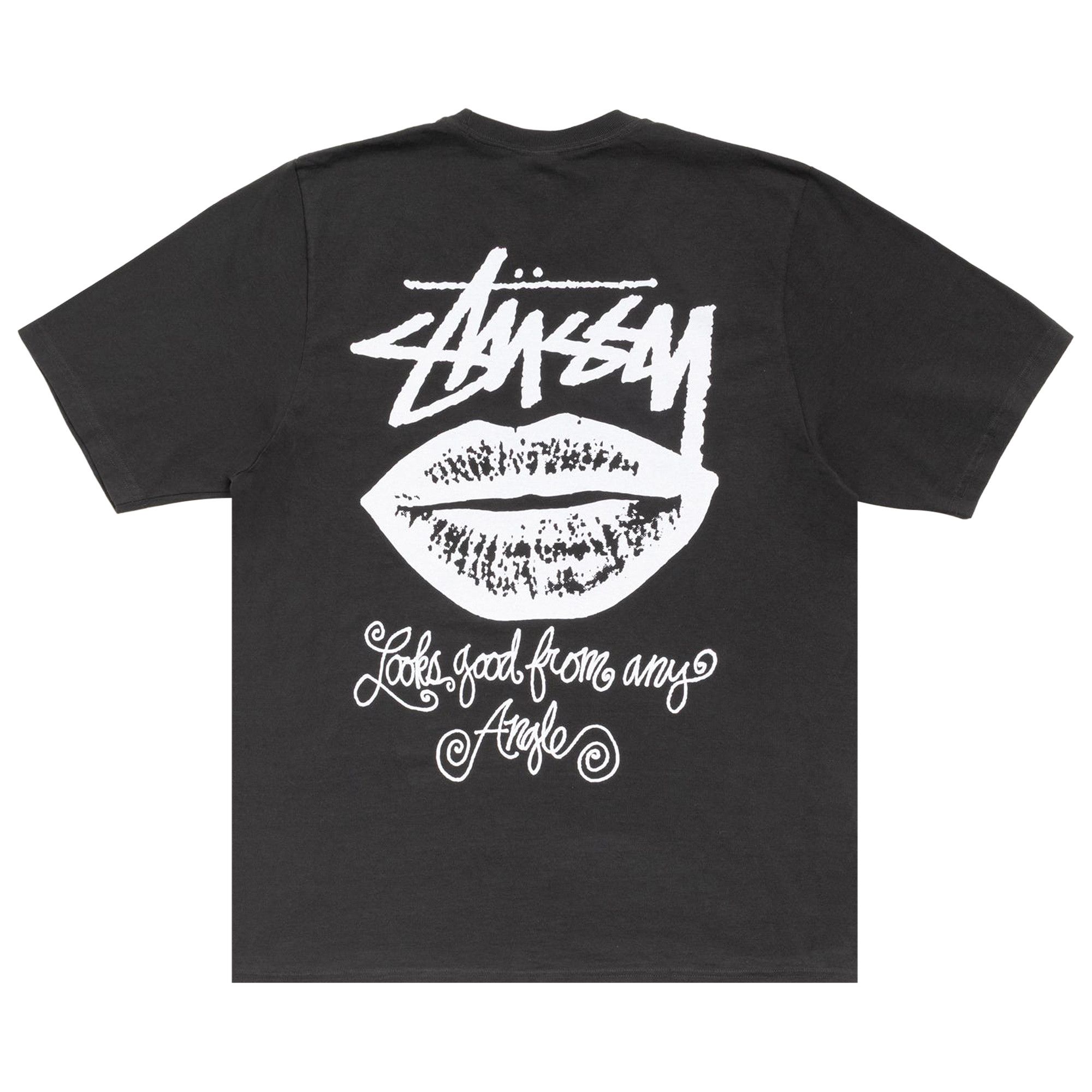 Buy Stussy Any Angle Tee Pigment Dyed 'Faded Black' - 1905196 FADE
