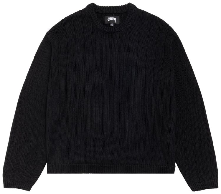 Stussy Buana Logo Sweater Black
