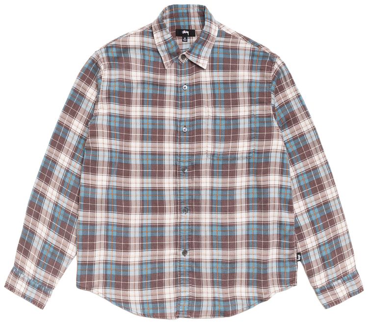 Stussy Matthew Plaid Shirt Brown
