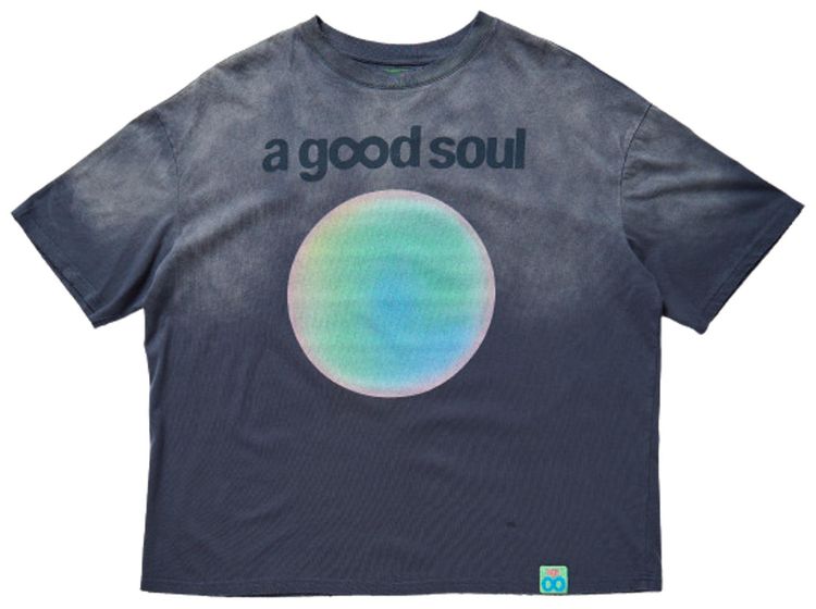 A Good Soul Aura Field T Shirt Space Blue