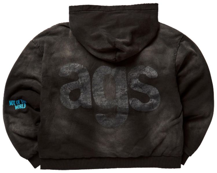 A Good Soul Disguised Divine Zip Up Hoodie Faded Black