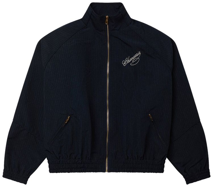 Willy Chavarria Ruff Rider Track Jacket Peacoat Stripe