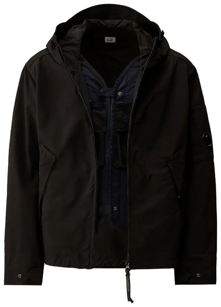 CP Company Twill Hooded Lens Jacket Total Eclipse