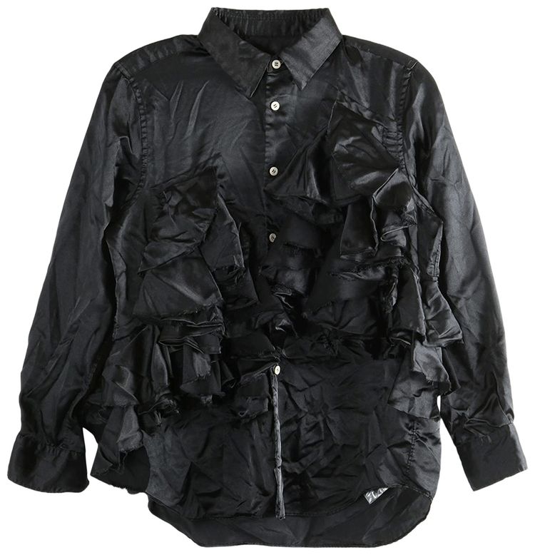 Comme des Garcons Layered Ruffled Blouse Black