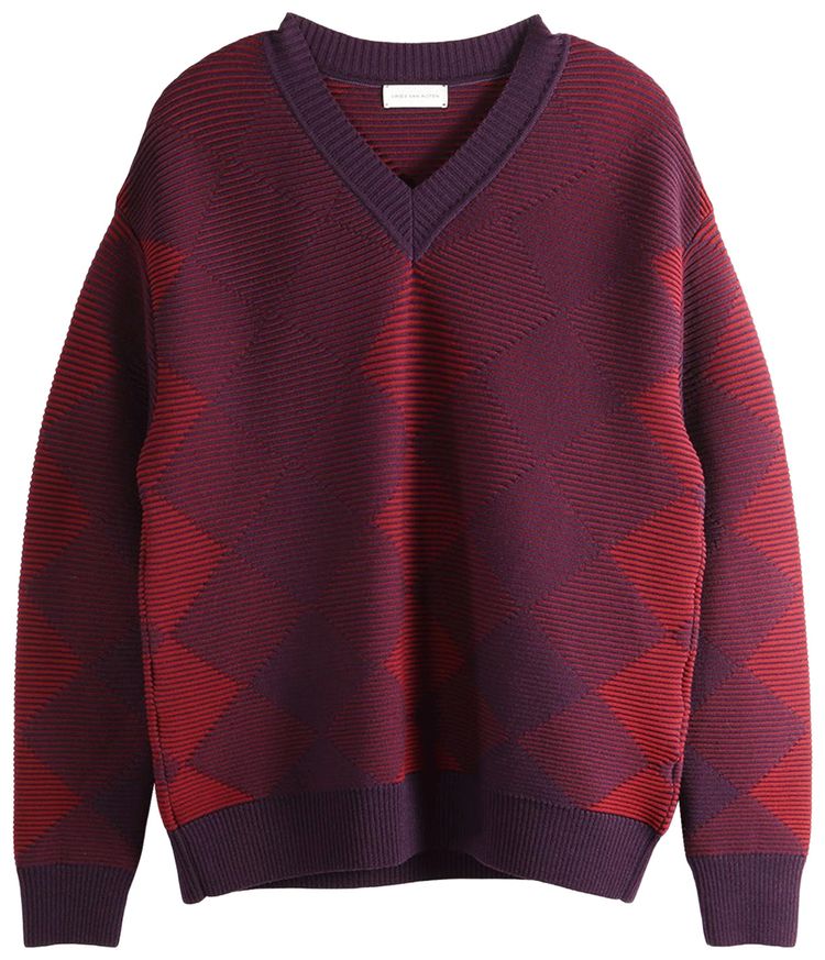 Dries Van Noten Mail Sweater Bordeaux