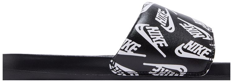 Nike Victori One Slide Repeat Logo Black White