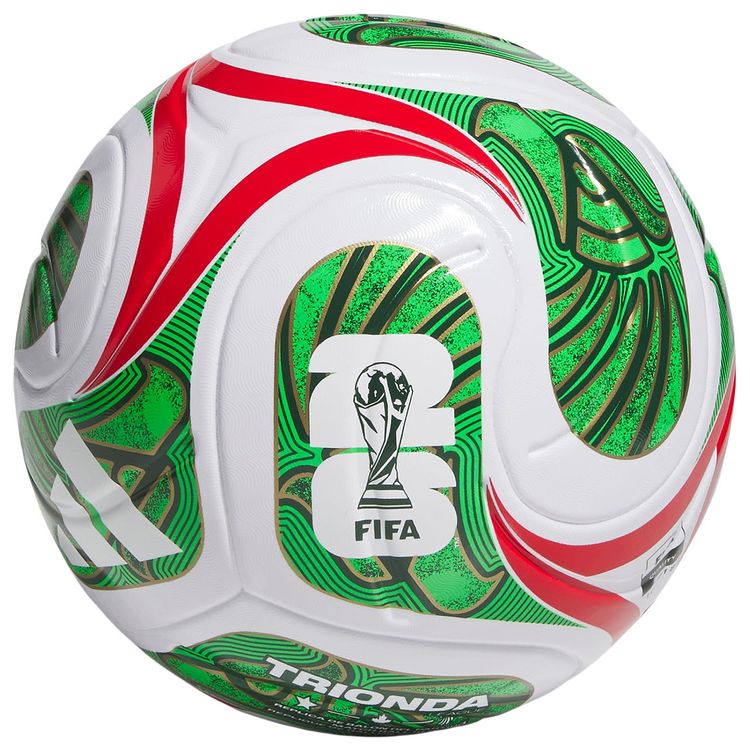 Adidas FIFA World Cup 26 Trionda League Mexico Ball WhiteVivid RedAmazon GreenFlash Lime