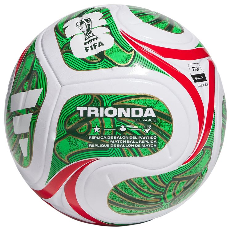 Adidas FIFA World Cup 26 Trionda League Mexico Ball WhiteVivid RedAmazon GreenFlash Lime