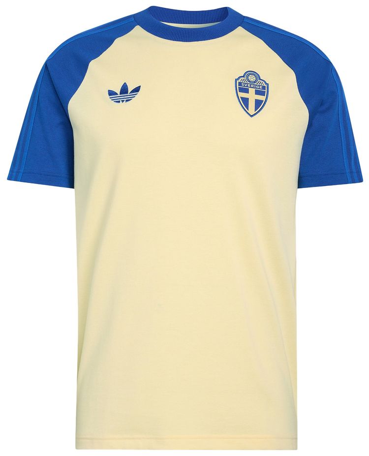 Adidas Sweden Originals T Shirt Almost YellowRoyal Blue