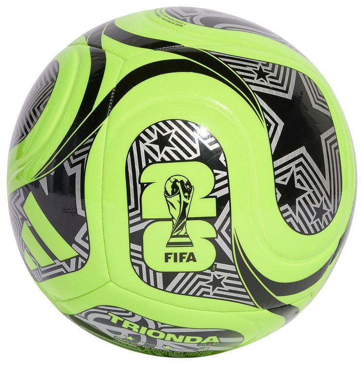 Adidas FIFA World Cup 26 Trionda Club Ball Lucid LemonBlackSilver Metallic