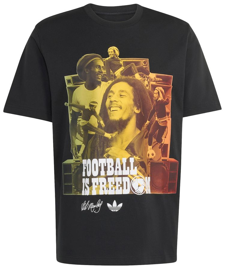 Adidas Bob Marley Originals T Shirt Black