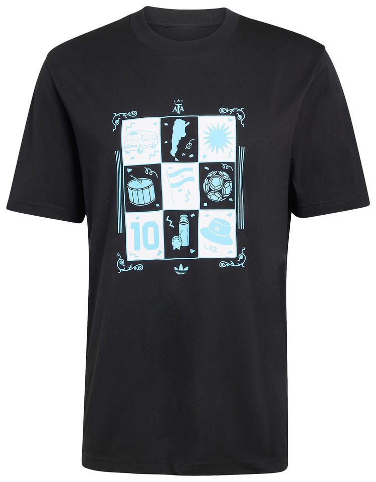 Adidas Argentina Away T Shirt Black