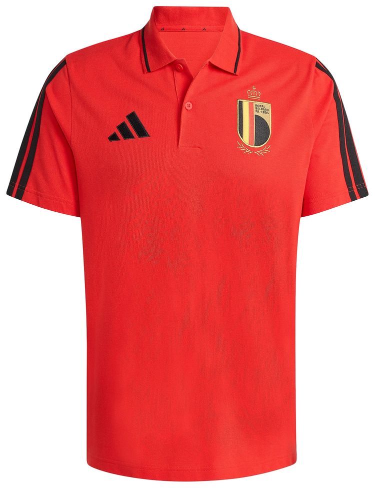 Adidas Belgium Dna Polo Shirt Red