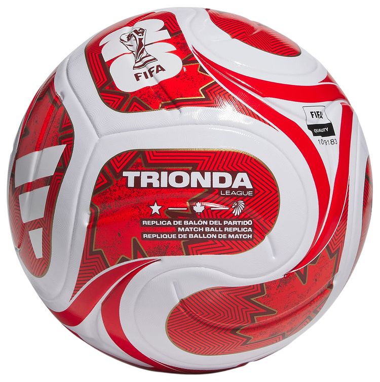 Adidas FIFA World Cup 26 Trionda League Canada Ball WhiteVivid RedPower RedHi Res Red