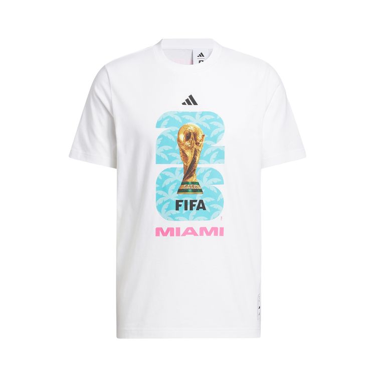 Adidas FIFA World Cup 26 Host City Miami Graphic T Shirt White
