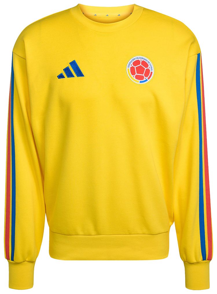 Adidas Colombia Dna Crew Sweat Impact Yellow