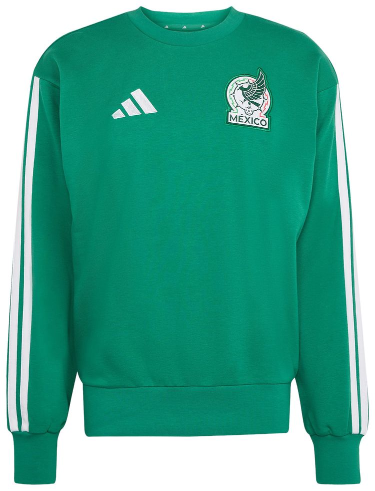 Adidas Mexico Dna Crew Sweat Sweatshirt Bold Green