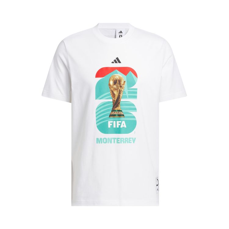 Adidas FIFA World Cup 26 Host City Monterrey Graphic T Shirt White