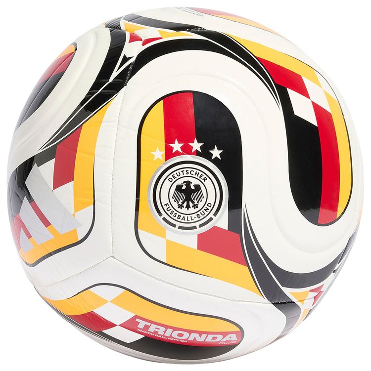 Adidas Trionda Germany Home Club Ball WhiteTeam Power RedCollegiate GoldBlack