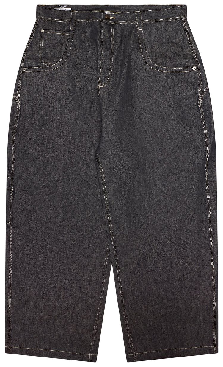 Protocol Index Retro Baggy Denim Pants Indigo