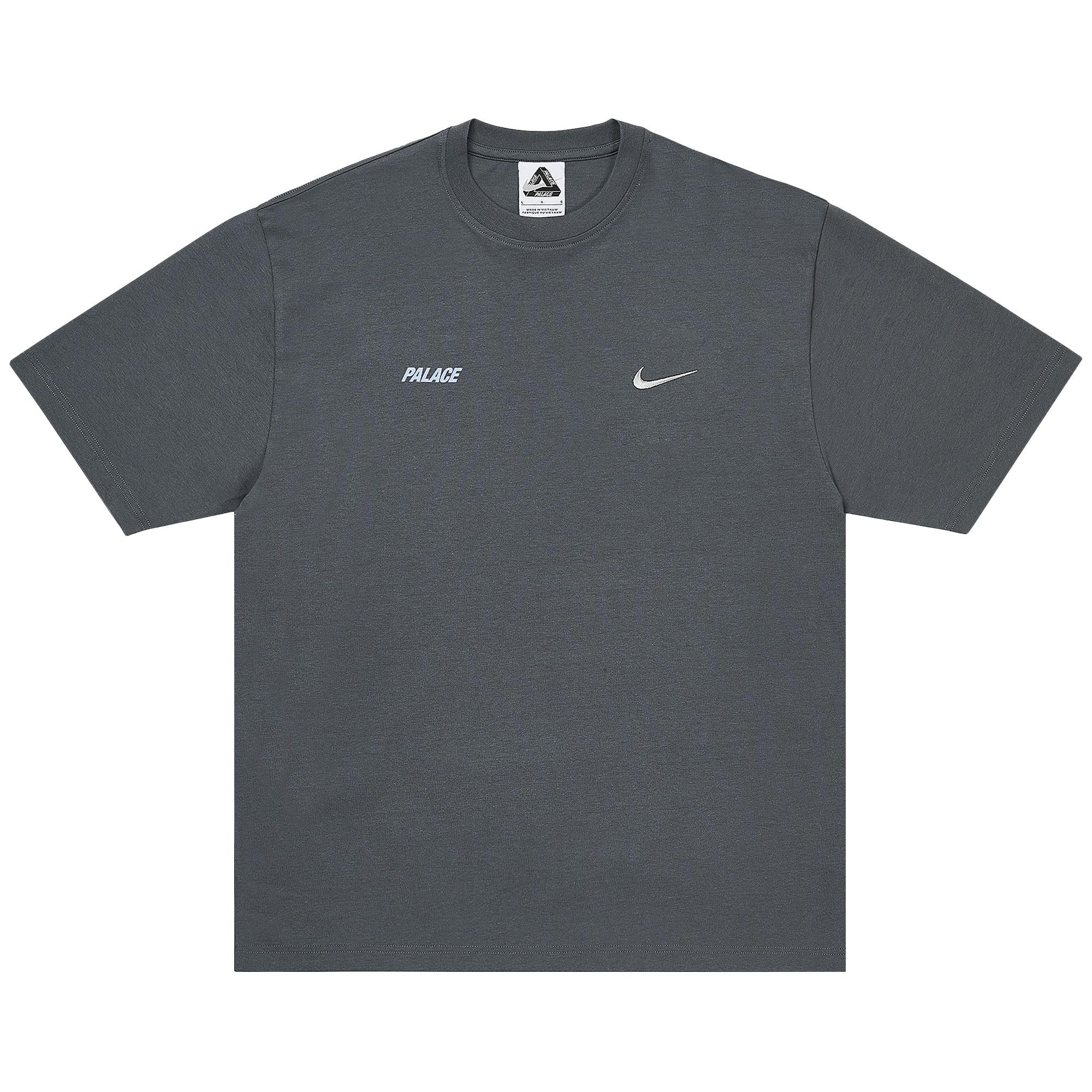 Buy Palace x Nike Font Swoosh T-Shirt 'Charcoal' - P28NTS001 | GOAT