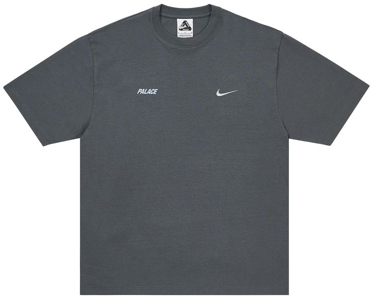 Palace x Nike Font Swoosh T Shirt Charcoal
