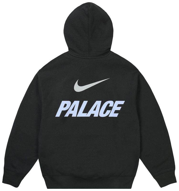 Palace x Nike Font Swoosh Hood Black