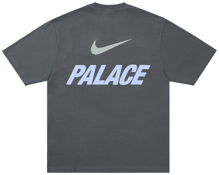 Palace x Nike Font Swoosh T Shirt Charcoal