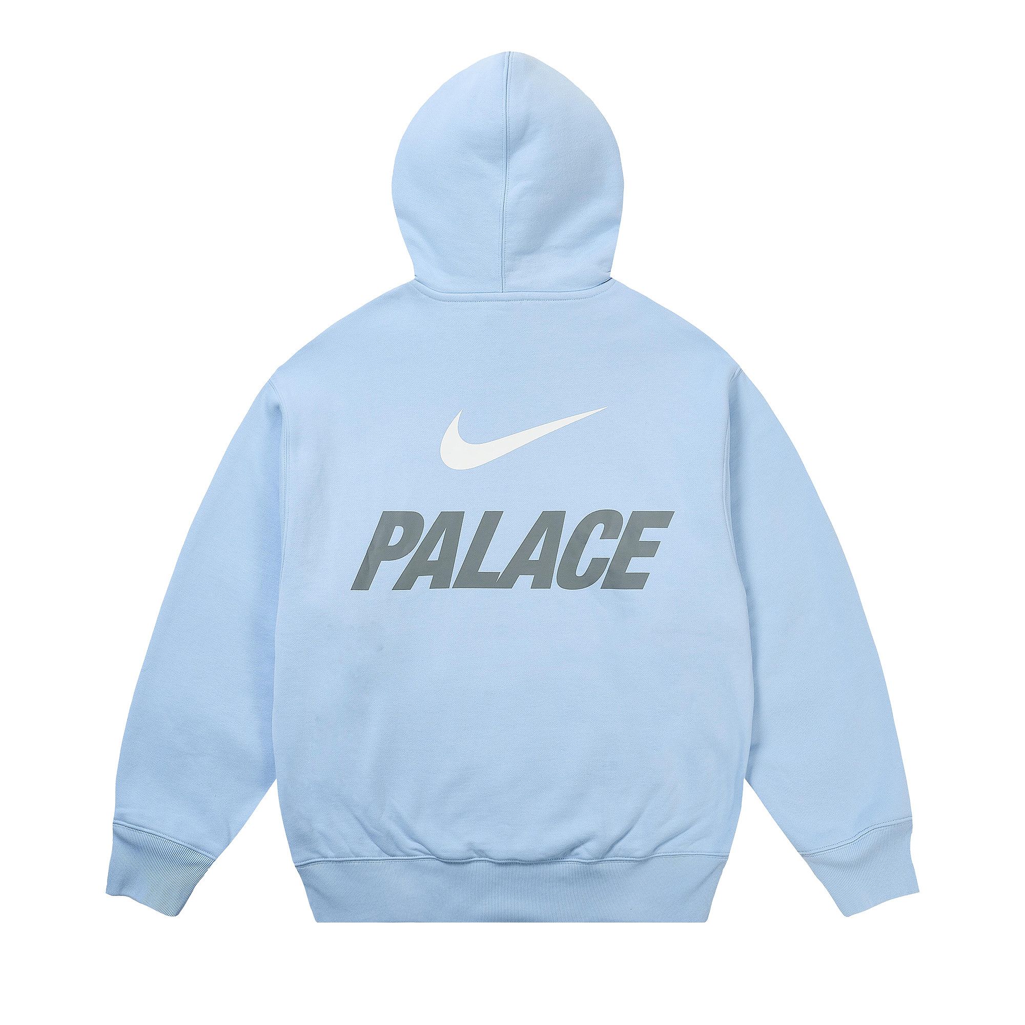 Buy Palace x Nike Font Swoosh Hood 'Sky Blue' - P28NHD004 | GOAT