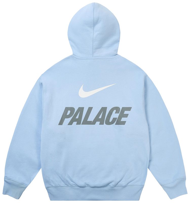 Palace x Nike Font Swoosh Hood Sky Blue