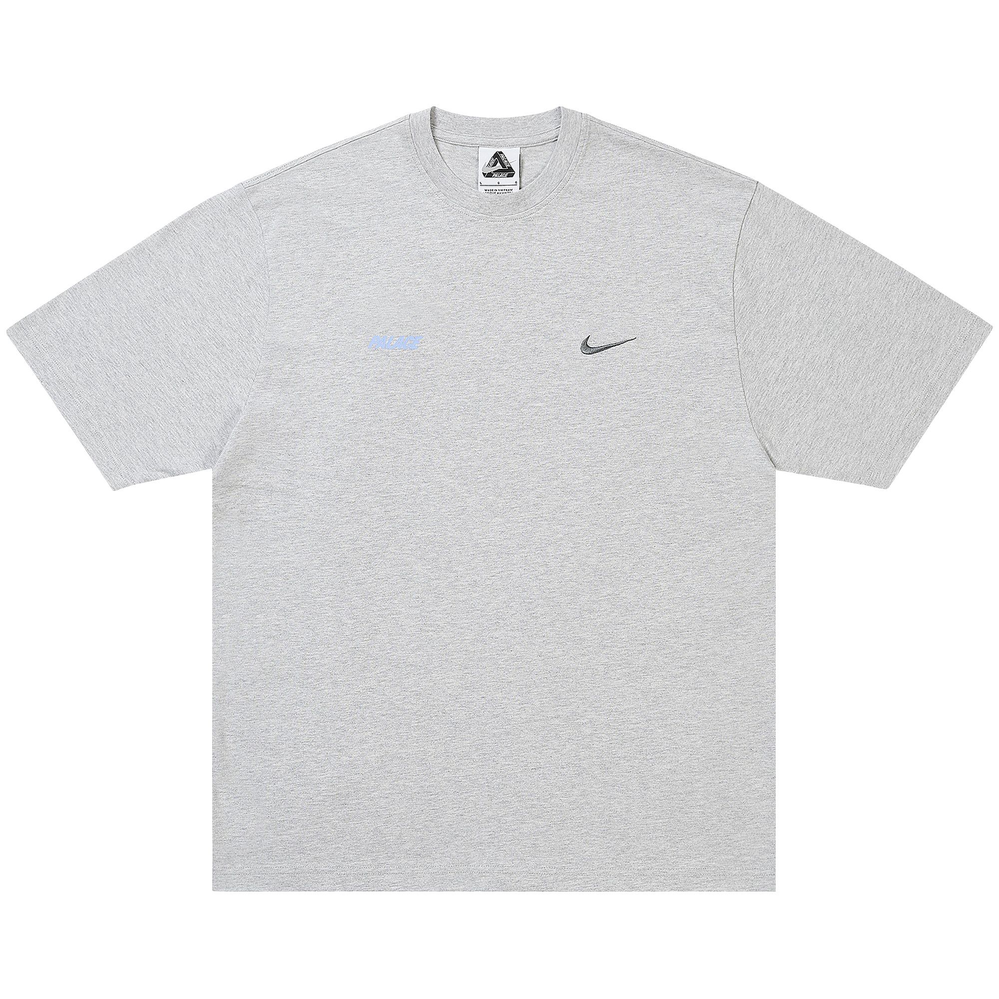 トップス PALACE x Nike Font Swoosh T Shirt Grey Buy Palace x Nike Font Swoosh T-Shirt 'Grey Marl' - P28NTS005 | GOAT