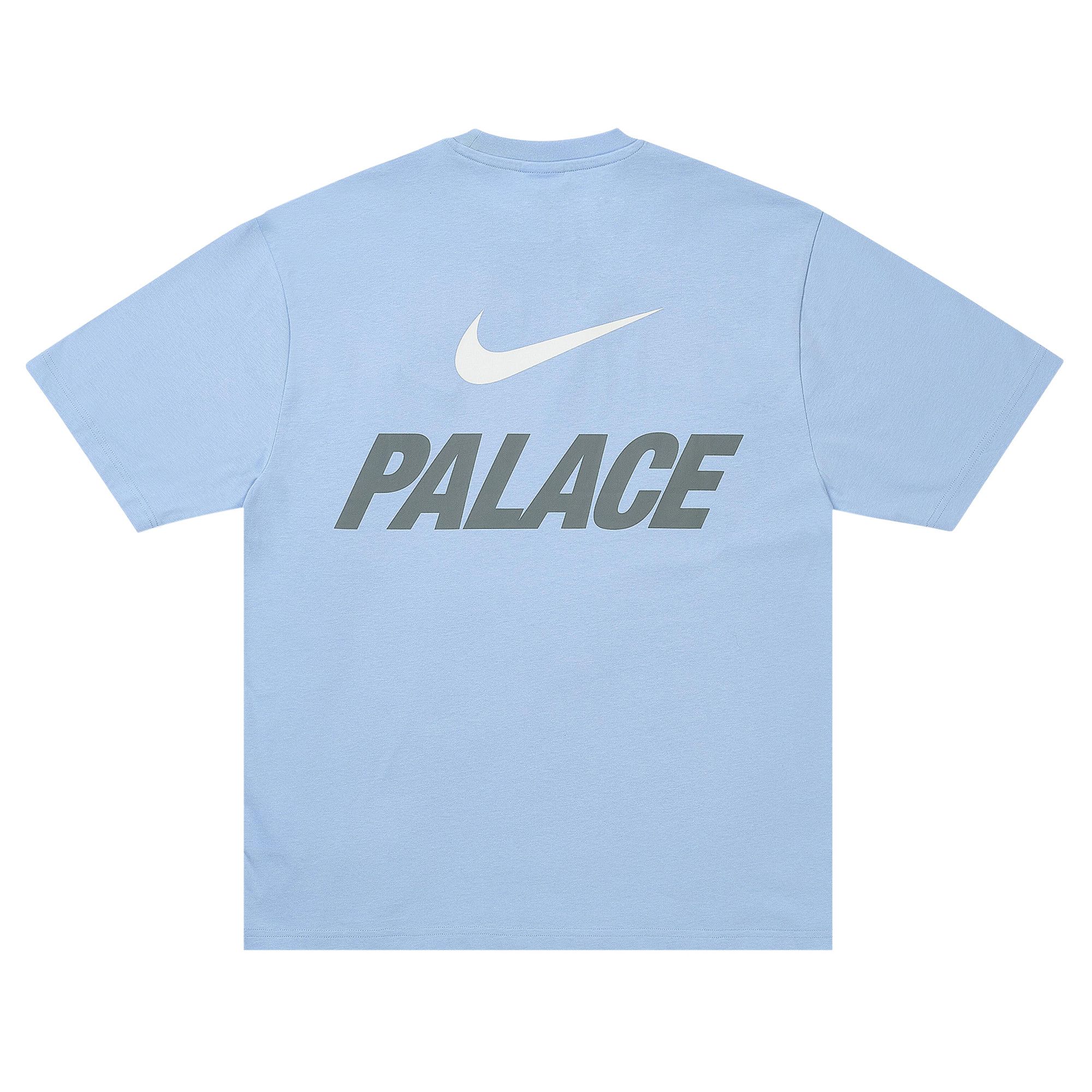 Buy Palace x Nike Font Swoosh T-Shirt 'Sky Blue' - P28NTS004 | GOAT