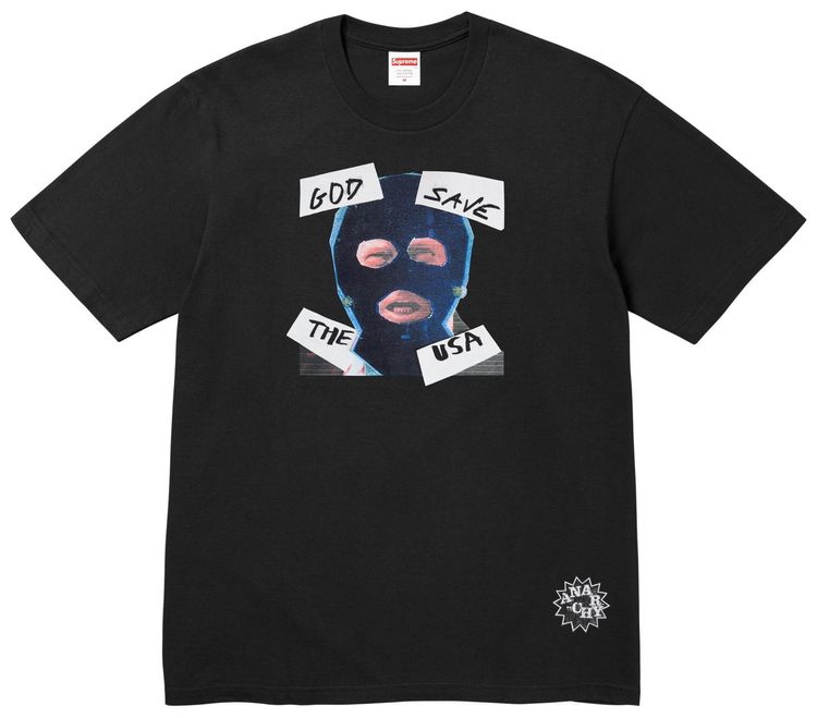 Supreme God Save Us Tee Black