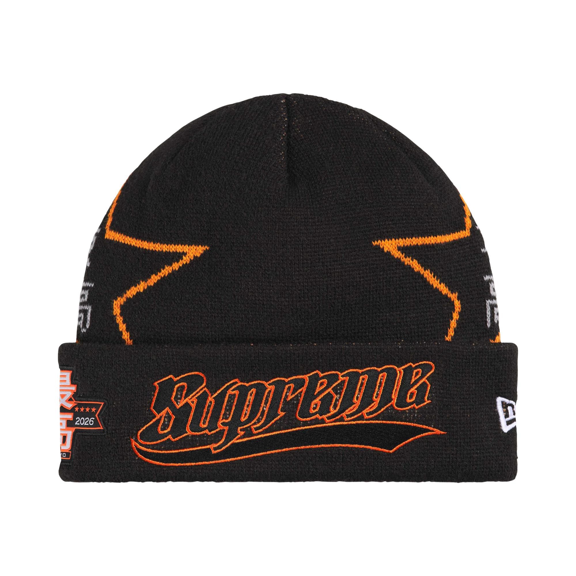 Buy Supreme New Era Stars Beanie 'Black' - SS26BN18 BLACK | GOAT