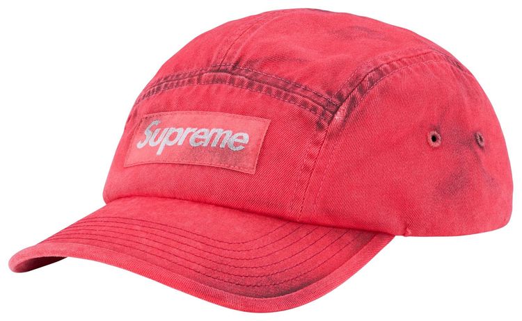 Supreme Overdyed Camp Cap Red