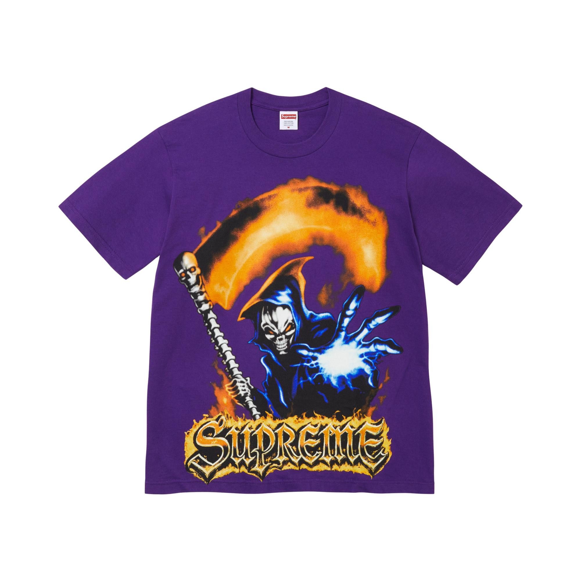 Buy Supreme Grim Reaper Tee 'Purple' - SS26T68 PURPLE | GOAT