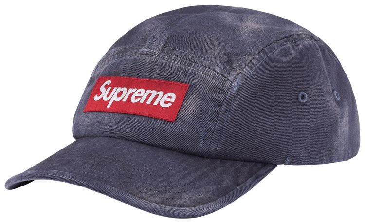 Supreme Overdyed Camp Cap Navy
